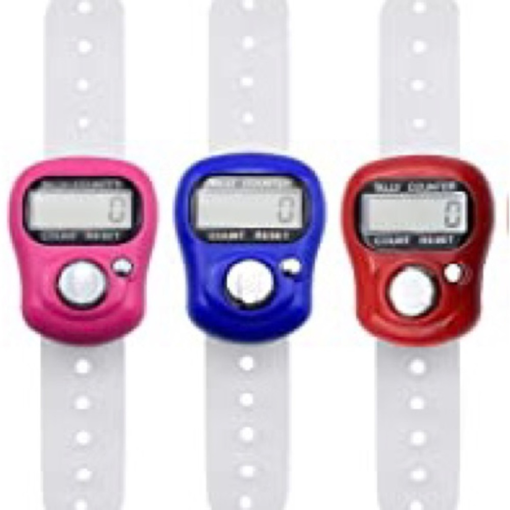 Electronic Finger Counter(3 Pack)5 Digit LCD Digital Display Tally Counter.